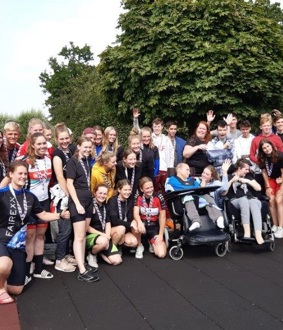 Havo en VWO 4 Copernicus College fietsen voor Snoezelruimte Hulfte 2